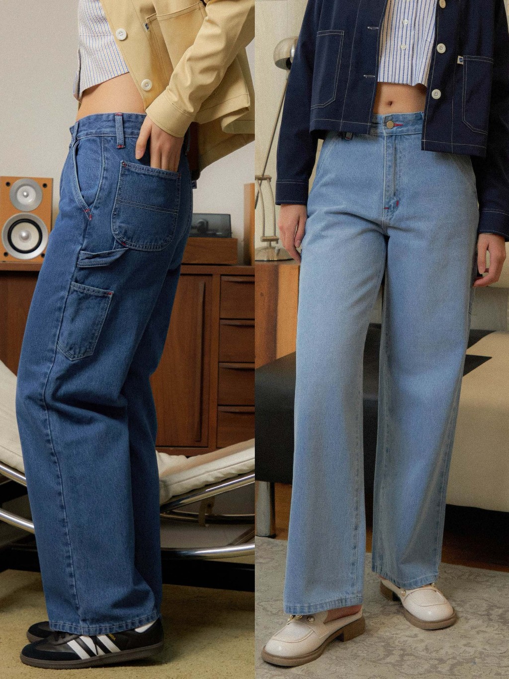 ENDOFMARCH | NIKKO JEANS กางเกงยีนส์ทรงกระบอก ดีเทลกระเป๋าข้าง
