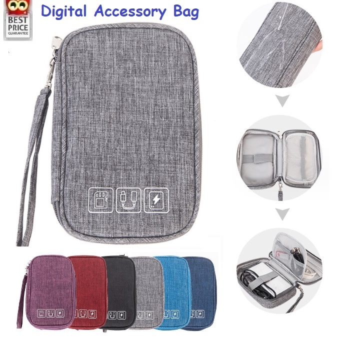 ขนาด 19*12*3.5 cm - กระเป๋าเก็บอุปกรณ์มือถือ/อุปกรณ์ gadget : ไซด์ S