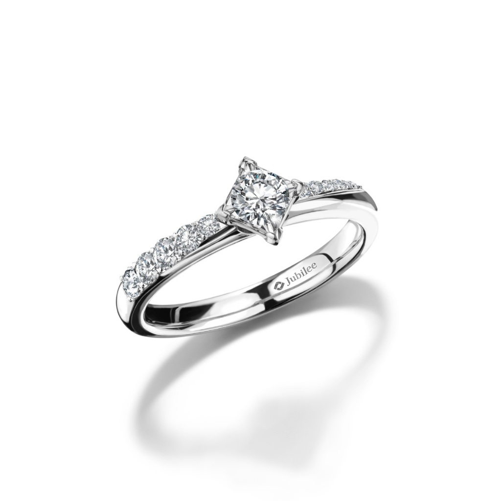 Jubilee Diamond แหวนเพชร Arrow of LoVe Solitaire Ring เพชรแท้ เพชรน้ำ 99 - รูปที่ 3