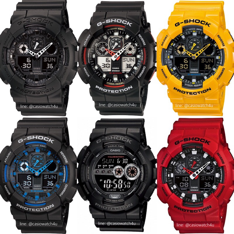 นาฬิกาข้อมือ G-SHOCK CMG ของแท้ GA-100-1A4 / GA-100-1A1 / GA-100-1A2 / GA-100A-9A / GA-100B-4A