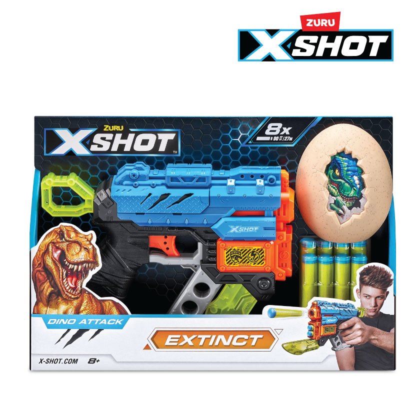 ZURU - ปืนของเล่น X-SHOT DINO ATTACK EXTINCT รุ่น 4870