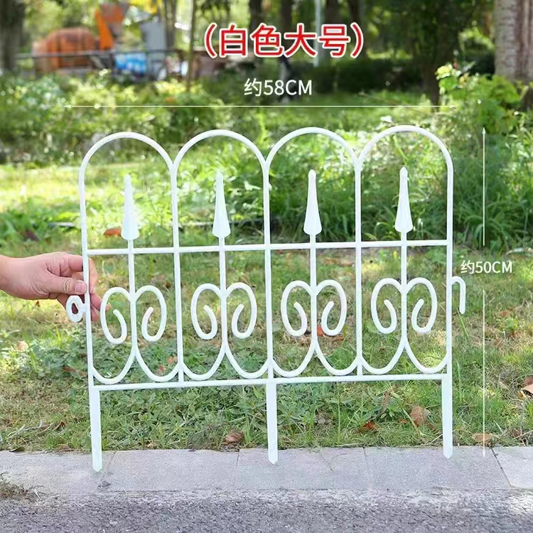 【จัดส่งจากกรุงเทพฯ】 DIY ตกแต่งรั้ว รั้วสวนในร่ม รั้วพลาสติก ลานสวน ดอกไม้อนุบาล รั้วผัก กลางแจ้ง