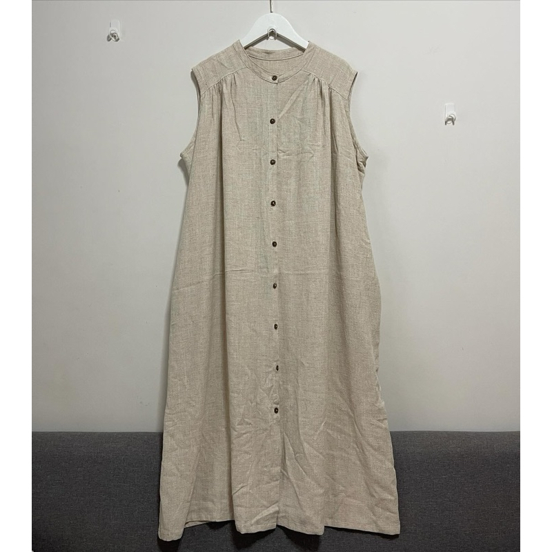 milin dress เดรสยาวผ้าคอทตอนลินิน เดรสผ้าลินิน