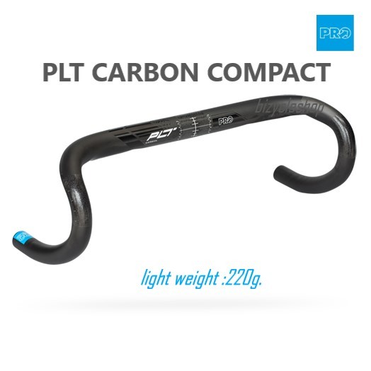 PRO PLT CARBON COMPACT แฮนด์คาร์บอนเสือหมอบ 38cm