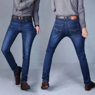 กางเกงยีนส์ผู้ชายทรงกระบอกใส่สบายรุ่น-8010