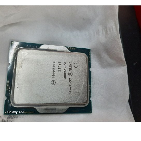 ขาย CPU  I5 12400F+พัดลมมีแต่ตัวกับพัดลมไม่มีกล่อง  ซื้อมาพร้อมเมนบอร์ด ที่มีประกัน 07/05/26