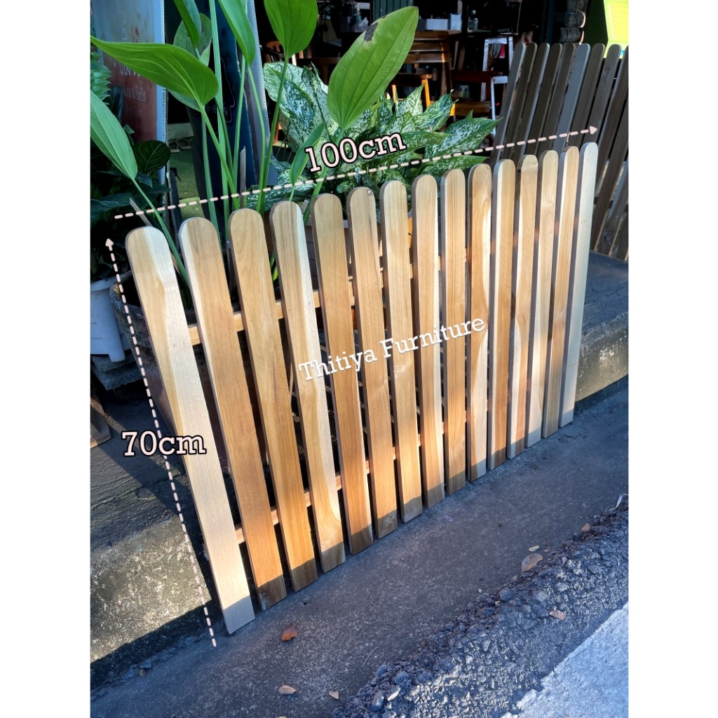รั้วไม้สัก ขนาด70x10