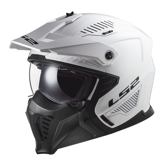 LS2 Helmets - Drifter OF606 Solid White - หมวกกันน็อคเปิดหน้า