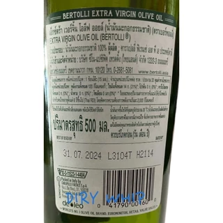 BERTOLLI EXTRA VIRGIN OLIVE OIL 500 ML เบอร์ทอลลี่ เอ็กตร้า เวอร์จิ้น 500 ML