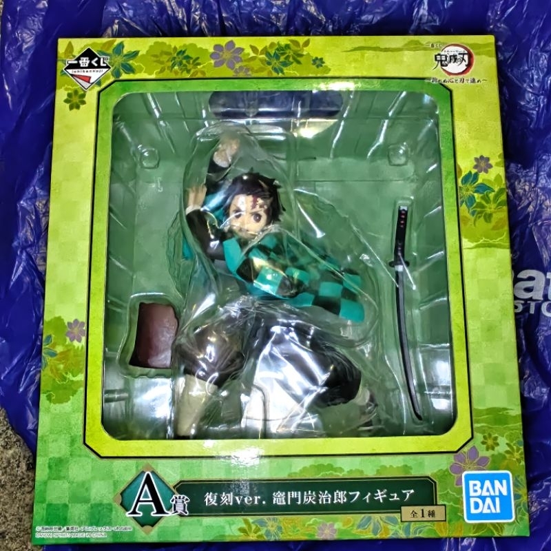 อิจิบังคุจิ ดาบพิฆาตอสูร Ichiban Kuji Kimetsu No Yaiba - Tanjiro Akasa A C Prize มือหนึ่ง นำเข้าจากญ