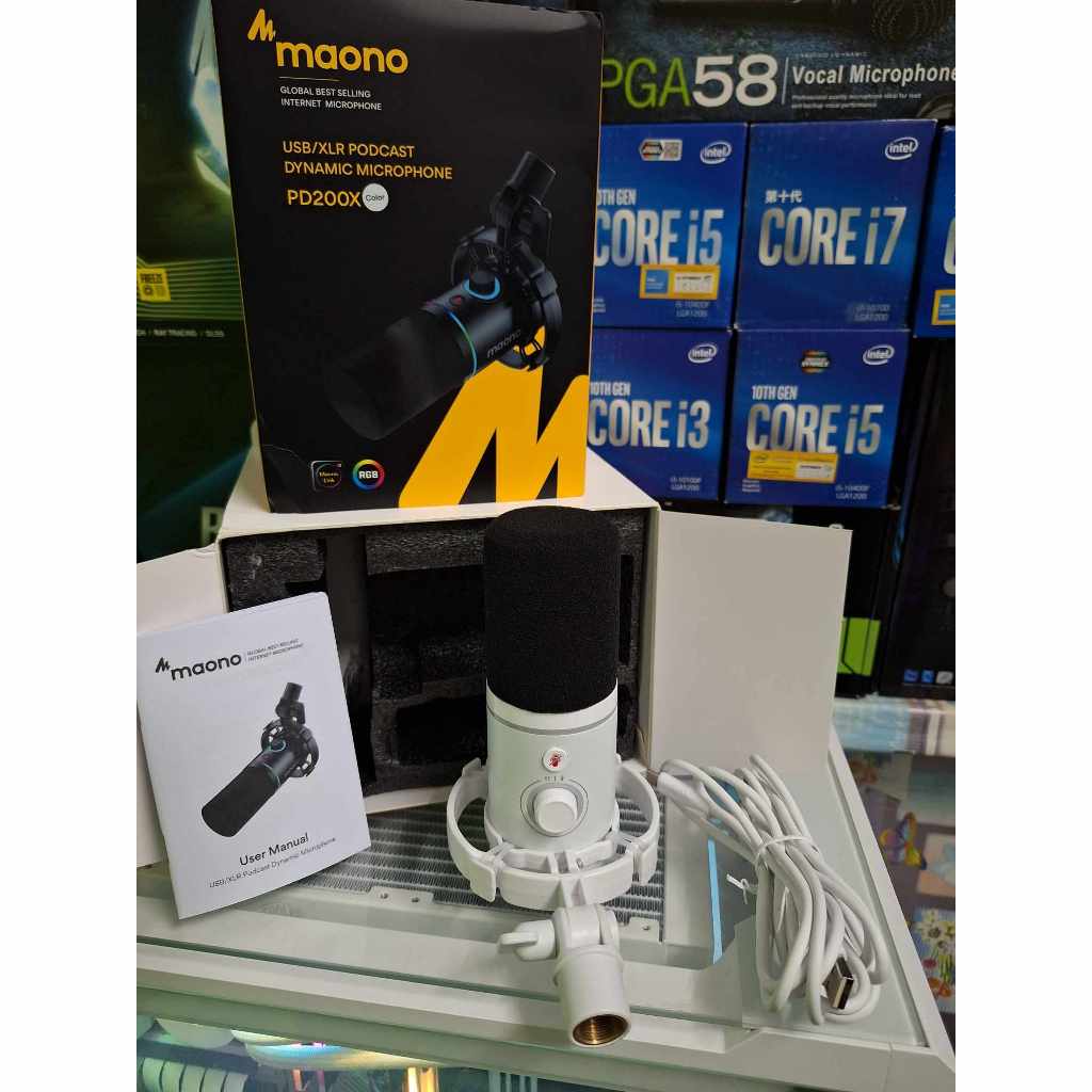 Maono PD200X ✅ ไมโครโฟนไดนามิก USB / XLR RGB ✅