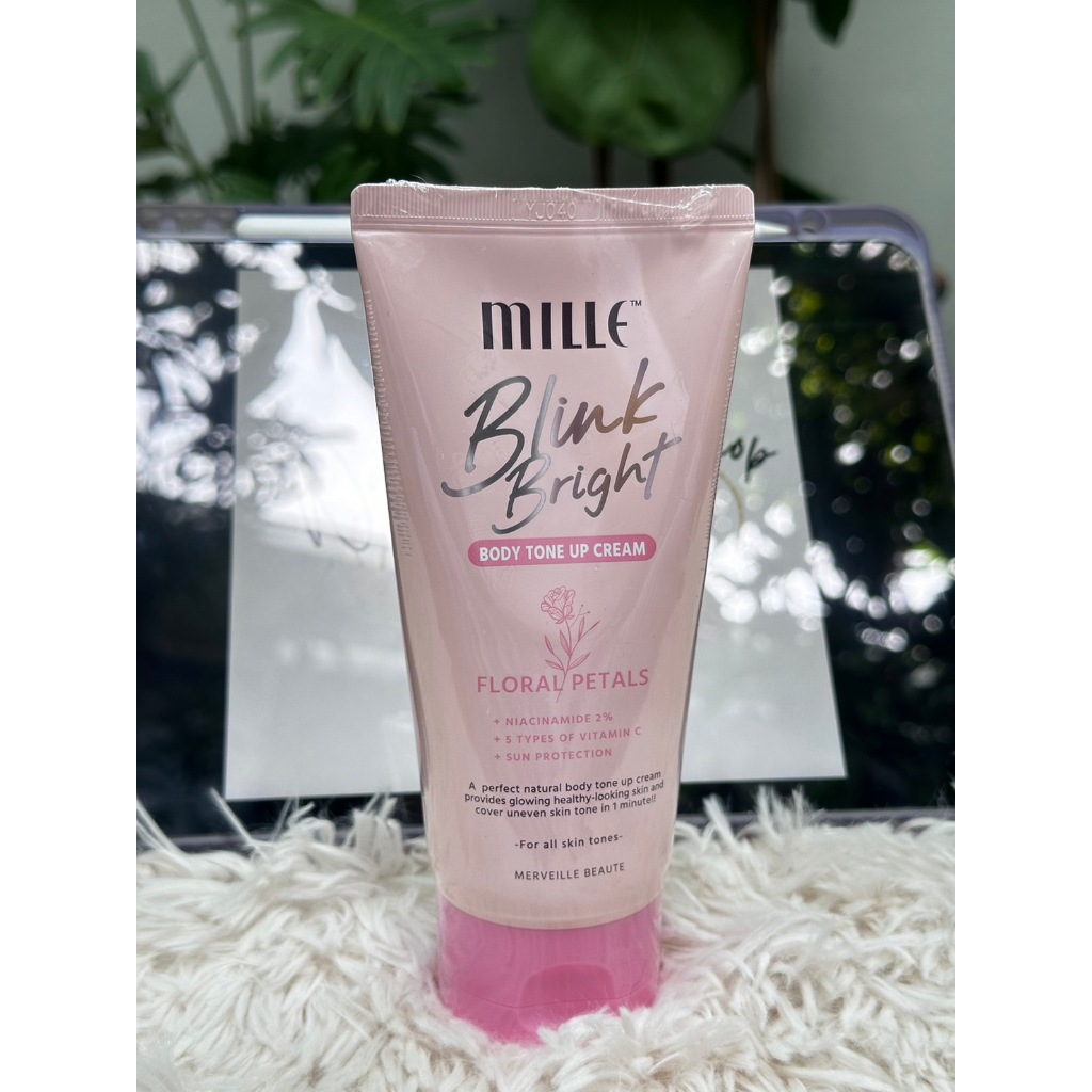ไพรเมอร์ทาตัว (150g.) MILLE BLINK BRIGHT BODY TONE UP CREAM