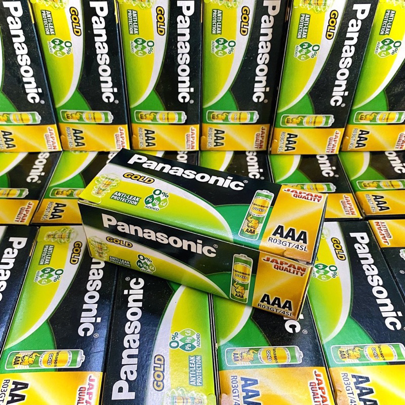 ถ่านไฟฉายพานาโซนิค โกลด์ ของแท้ จากโรงงานโดยตรง (Panasonic Gold) AA/AAA/D ถ่านช้าง (ขายยกกล่อง)