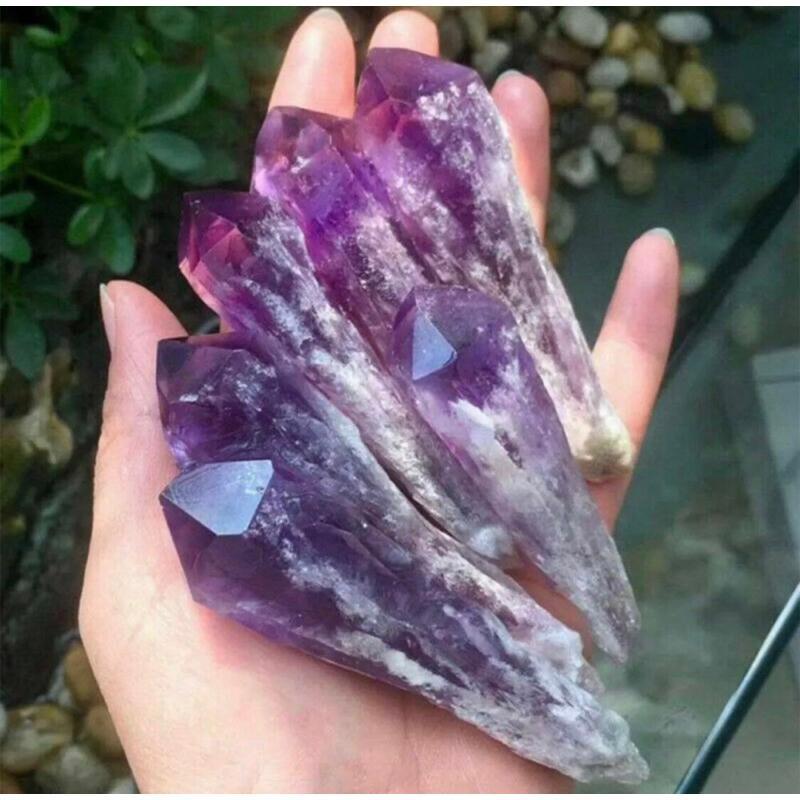 1 PC Natural Amethyst Crystal Point / Brazilian Amethyst Crystals Point Collection Crystals
