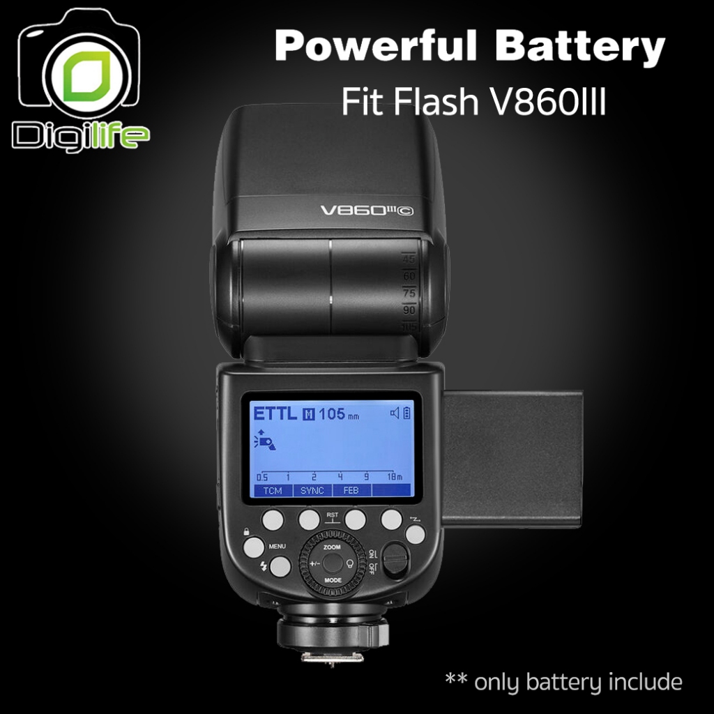Godox Battery WB100, WB100A, WB100B - For Flash AD100Pro, V1, V860III, MF-R76, etc / Digilife Thailand Shop