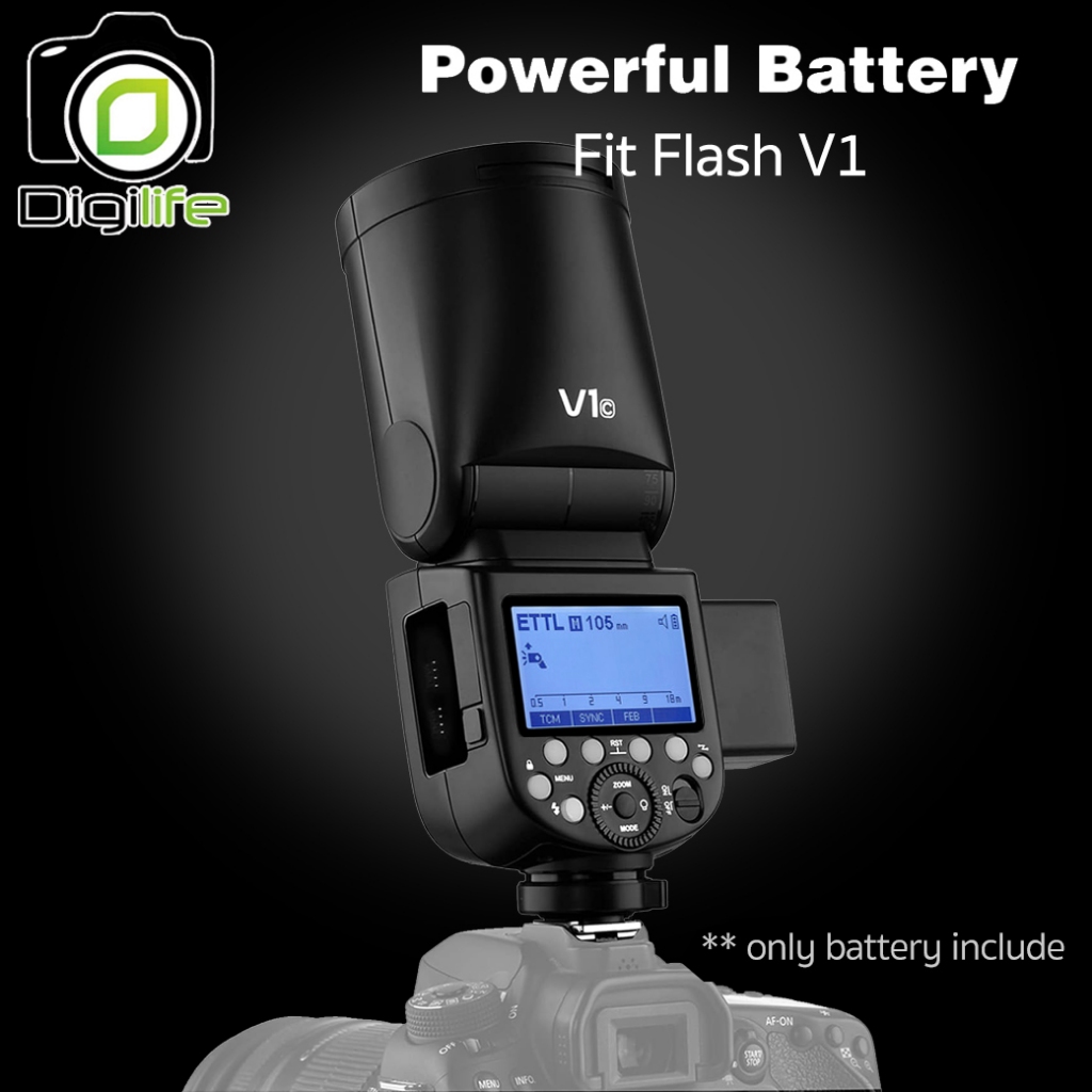 Godox Battery WB100, WB100A, WB100B - For Flash AD100Pro, V1, V860III, MF-R76, etc / Digilife Thailand Shop