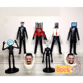โมเดลตุ๊กตาฟิกเกอร์ Skibidi Toilet Action Figure Speakerman TV Man Monitor Man ของเล่นสําหรับเด็ก เก็บสะสม6738