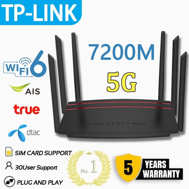 อินเทอร์เน็ตเรวกว่าจรวด👍router wifi 100 users 5000Mbps ใช้ด้กับซมทุกเครือข่าย ais home wifi เราเตอร์