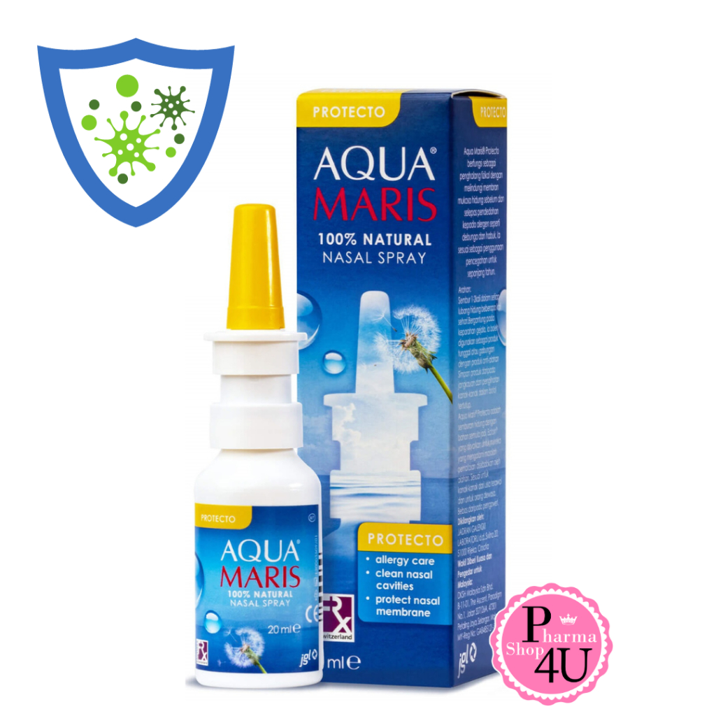 Aqua Maris Protecto 20 ml. อควา มาริส โปรเทคโท สเปรย์พ่นจมูก สารละลายจากเกลือทะเล[8221]