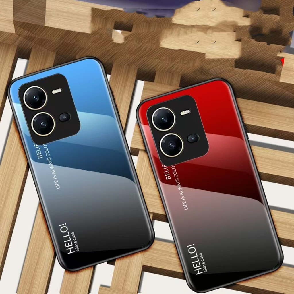 เคสกระจกเงาไล่สี สำหรับ Vivo Y22 Y22S กันกระแทก เคสไล่สี วีโว่ Y22Sตรงรุ่น วีโว่ Y22