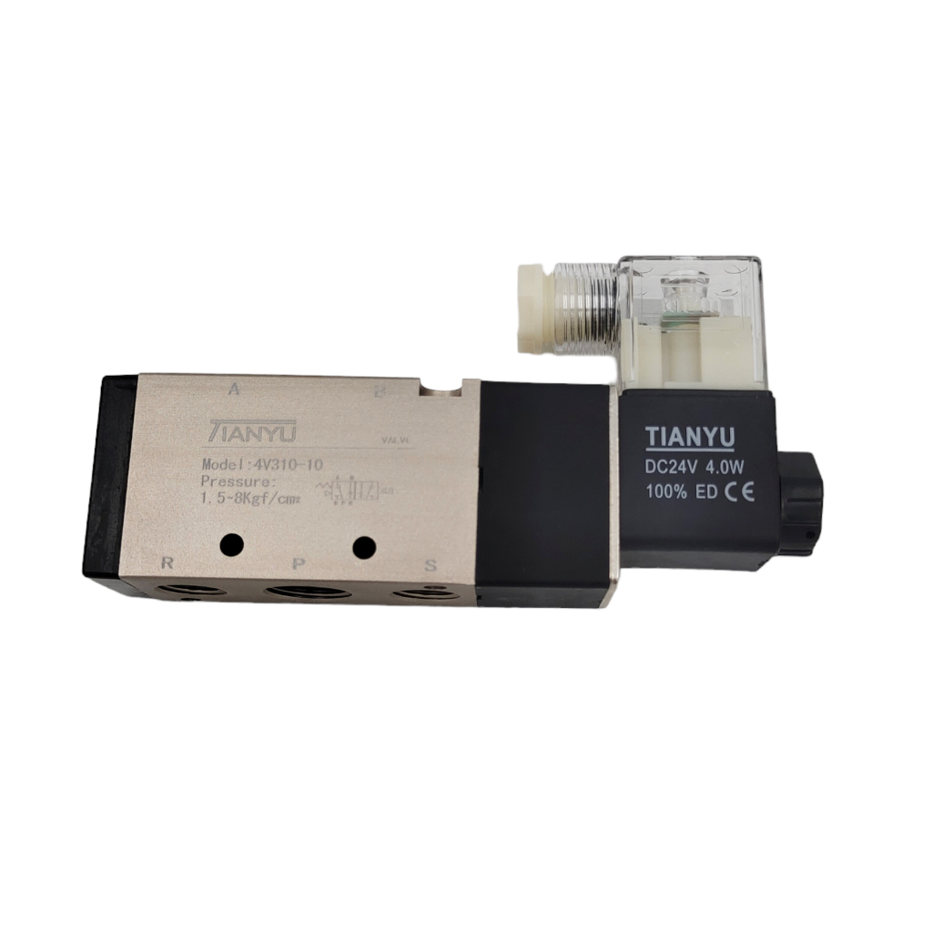 4V310-10 SOLENOID VALVE วาล์วไฟฟ้าลม โซลินอยด์วาล์ว ขนาด3/8" (3หุน) Voltage:220V,24V,12V Pressure:1.