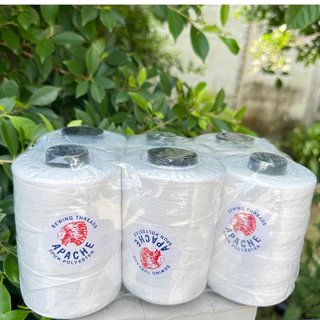 [[ 1 แพ็ค 6 หลอด ]] ด้ายเย็บกระสอบ เย็บถุง ด้ายมัดไส้กรอก เบอร์20/6 สีขาวออฟไวท์ ขนาด 250 กรัม