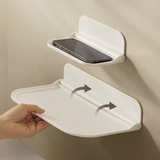 ชั้นวางของพลาสติก แบบพับได้ ติดผนัง ชั้นวางของในครัวเรือน ห้…