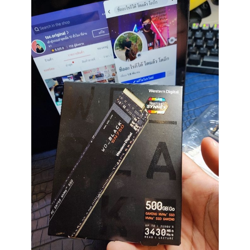 M.2 SN750SE 500GB สภาพใช้งานน้อย