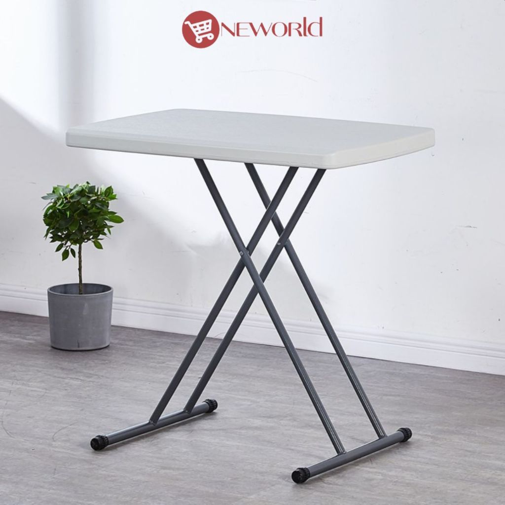 Oneworldshop โต๊ะพับ ปรับได้ถึง 4 ระดับ สีขาว อเนกประสงค์ รับน้ำหนักได้ถึง 90 kg TB-50W