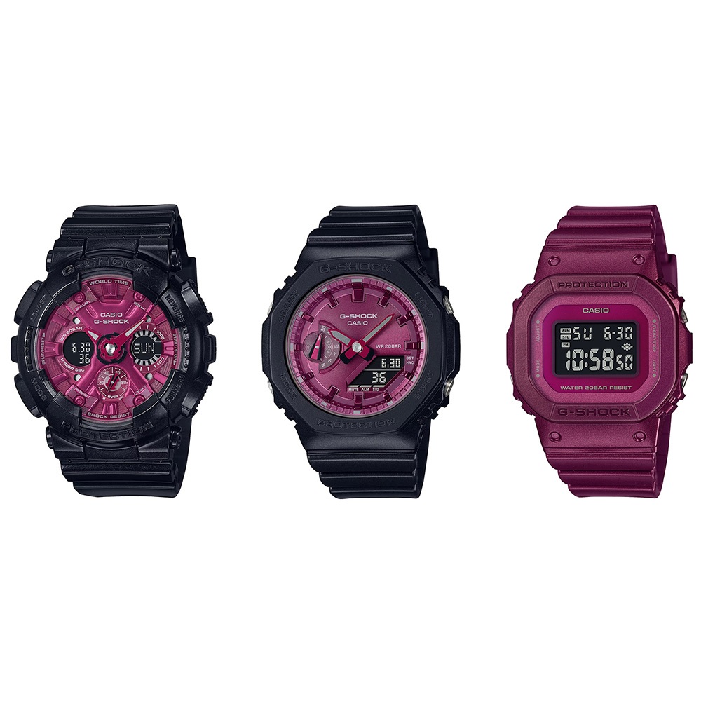 Casio G-Shock Mini รุ่นGMD-S5600RB,GMA-S120RB,GMD-S5600RB (GMA-S120RB-1A,GMA-S2100RB-1A,GMD-S5600RB-