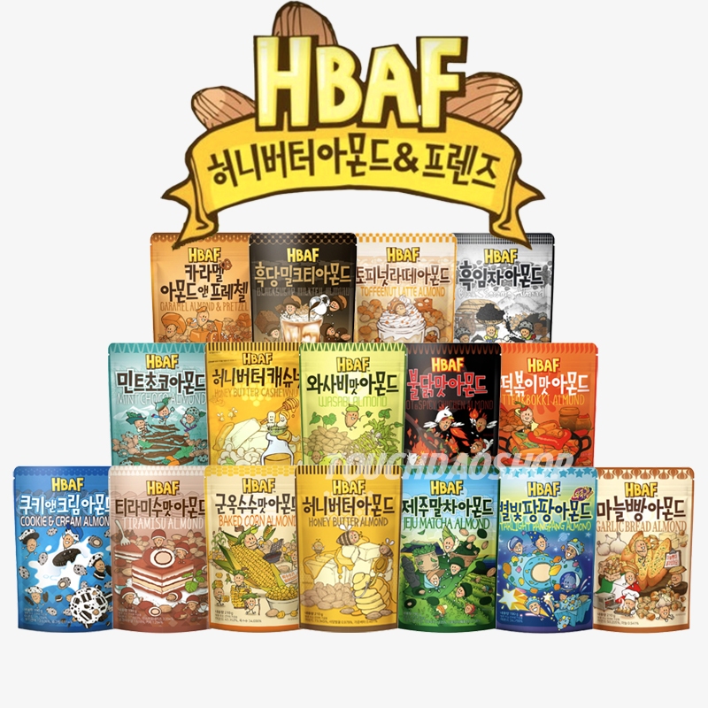 [ห่อใหญ่ ❤️] HBAF Almond Korea Tom’s farm อัลมอนด์ ถั่ว เกาหลี ป๊อปคอร์น