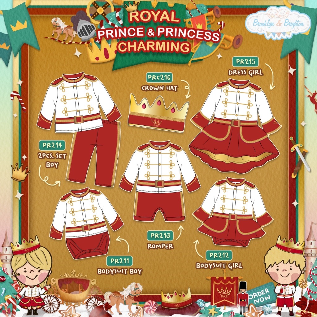 Brooklyn & Brighton - Royal Charming Prince & Princess ชุดเจ้าชาย เจ้าหญิง สำหรับเด็ก