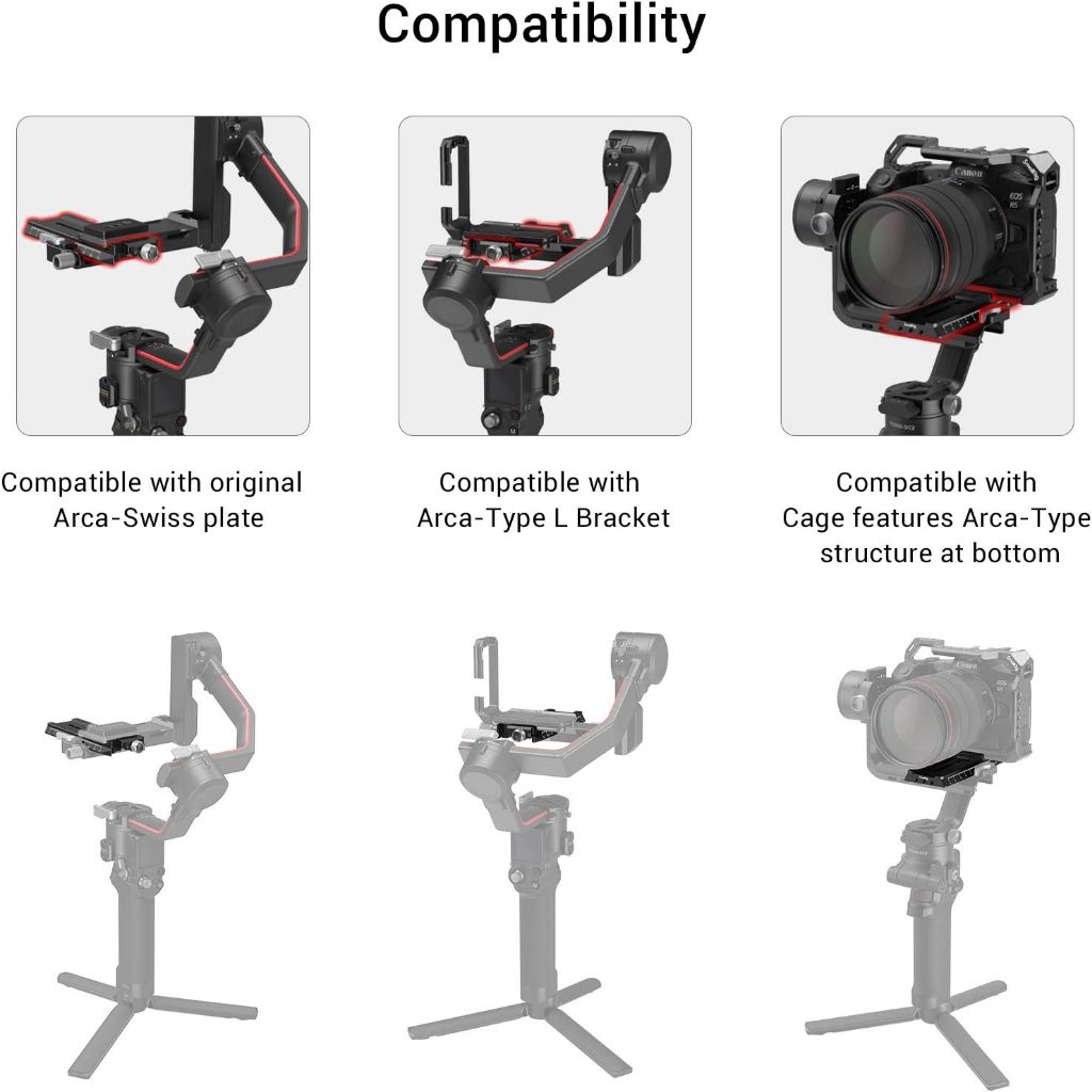 📌ส่งจากไทย📦 SmallRig Arca Swiss Plate DJI RS2 RS3 RS4 Pro 3061 Quick Release Plate