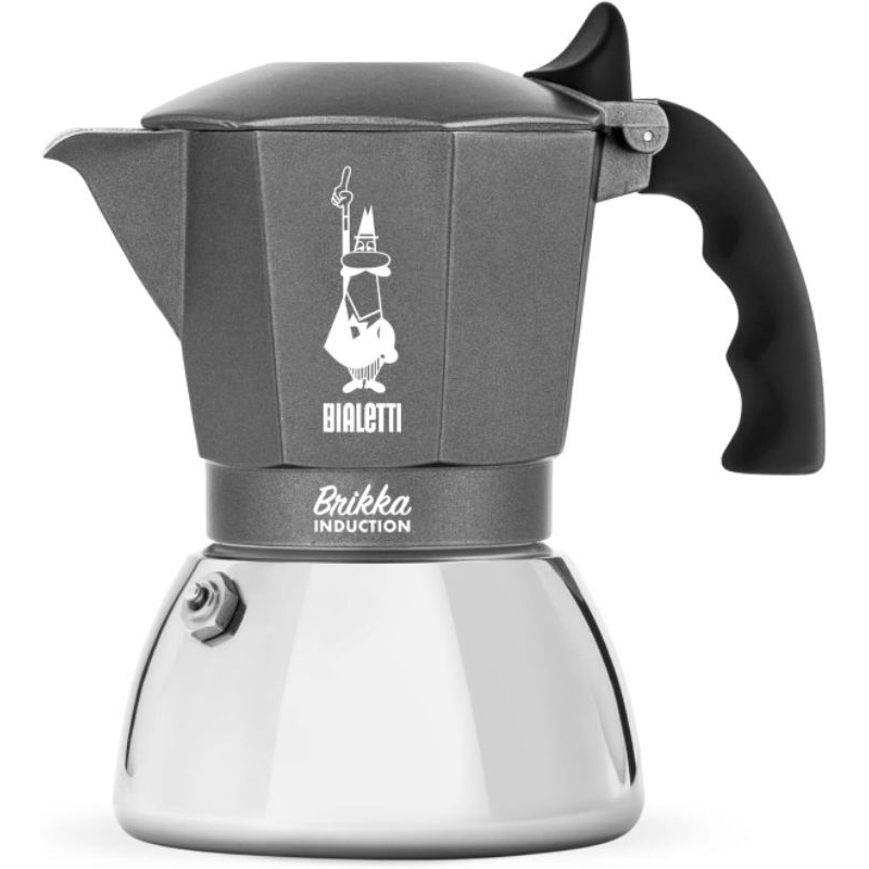 Bialetti Brikka Induction 4 cups หม้อต้มกาแฟ Moka Pot ของแท้100%