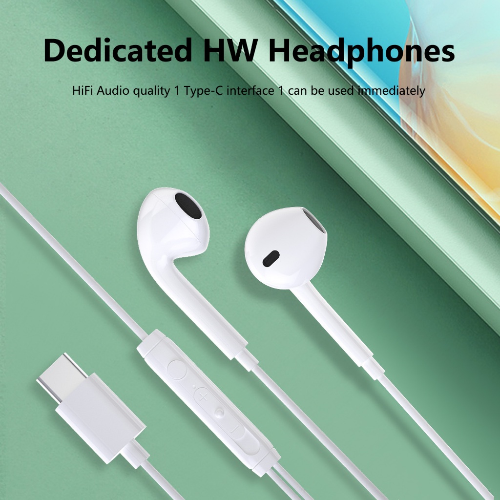 หูฟังType-C หูฟังเสียงดี 1522 ใช้กับSamSung Huawei สินค้ามีคุณภาพ PZX ใส่สบายหู EARPHONES