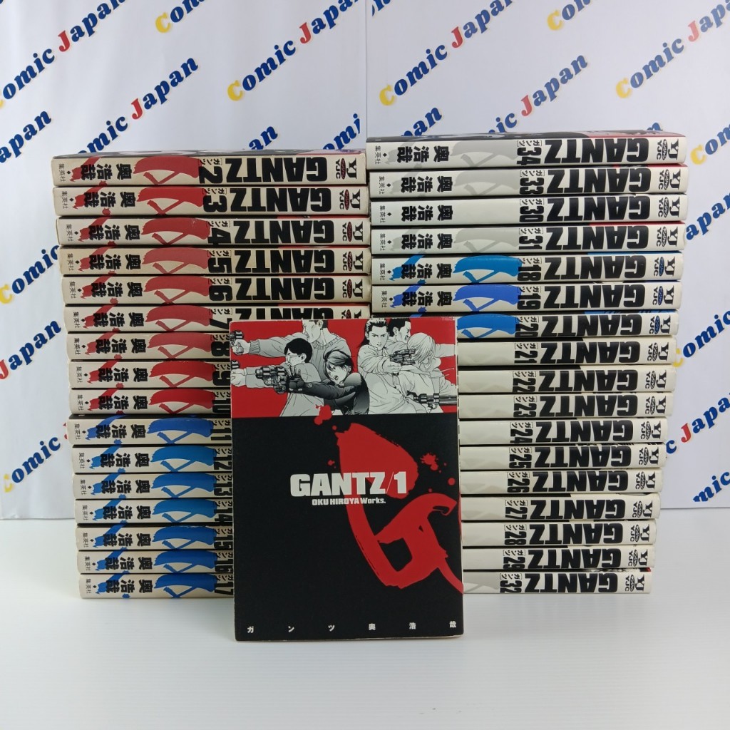 [มังงะภาษาญี่ปุ่น,สภาพดี] Gantz/กันสึ/Gantz เล่ม : 1-34