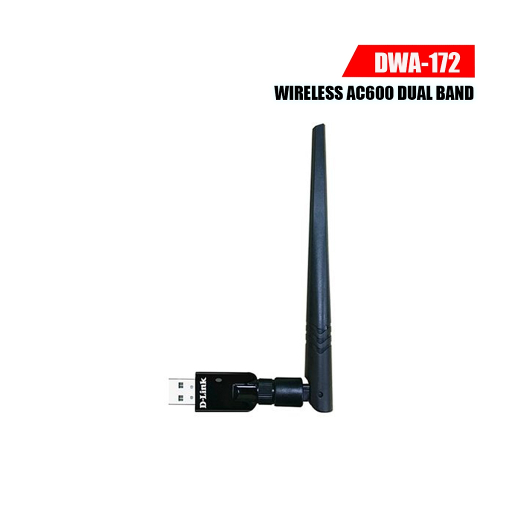 D-LINK Wireless USB Adapter (DWA-172) AC600 Dual Band High Gain