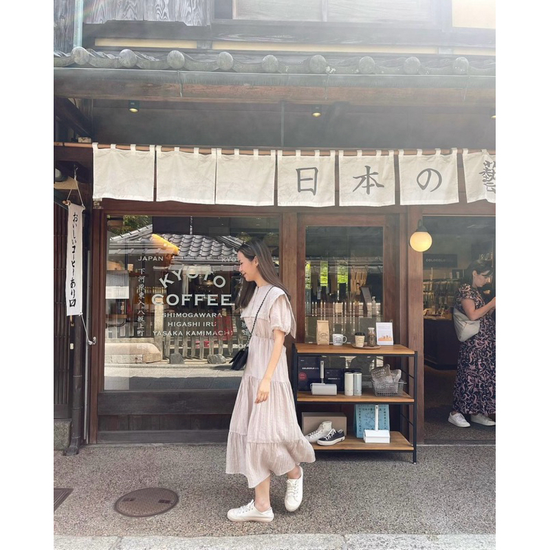 ❌ขายแล้วค่ะ❌ Tinkerbell dress สี Pecan pie จาก Janunstudio