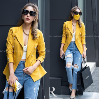 2️⃣เสื้อสูท เบลเซอร์ มี24สี   ไซส์ M L XL