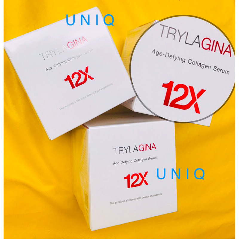 ไตรลาจีน่าแท้ 100% Trylagina เซรั่มแท้ คอลาเจน 12x กระปุกแดง ไม่แท้คืนเงิน 🚚 🚀] Collagen serum 12x[แ
