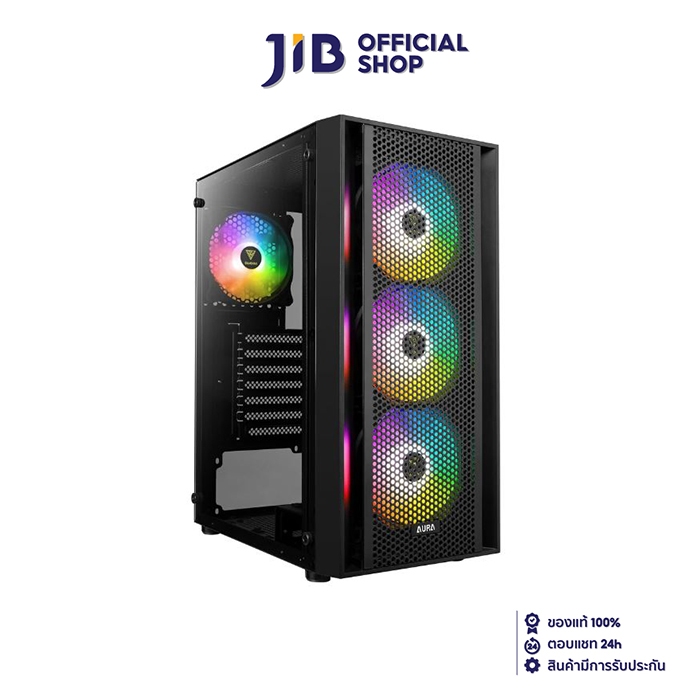 CASE (เคส) GAMDIAS AURA GC2 (BLACK) (ATX)