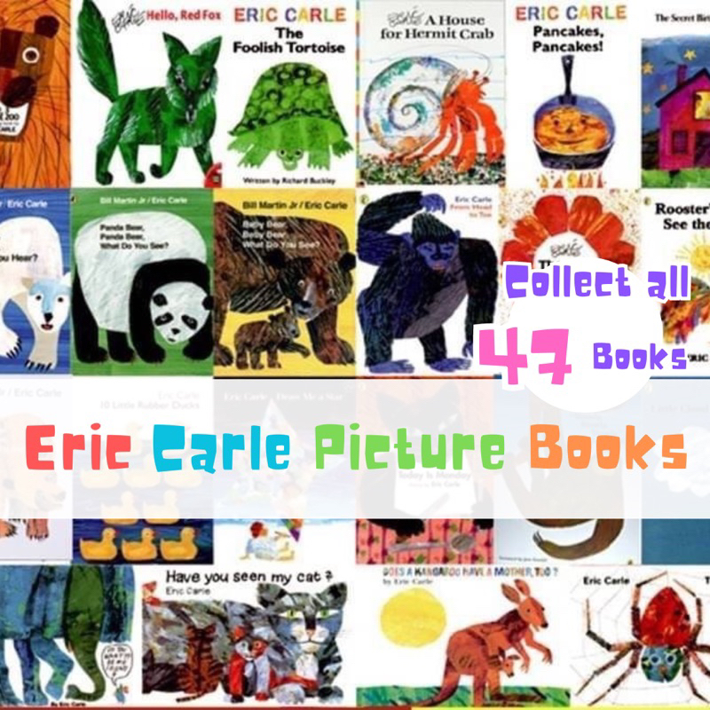 หนังสือ Eric Carle picture books 47 ปก หนังสือเด็กภาษาอังกฤษ very hungry caterpillar