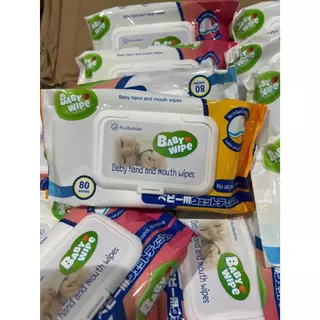 ทิชชู่เปียกรุปเด็กๆไม่มีแอลกอฮอล์เหมาะกับเด็ก Babyhandandmouthwipes