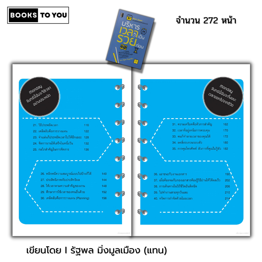 หนังสือ ราคา 69 บาท บริหารเวลาเป็นรวยก่อน I เขียนโดย รัฐพล มิ่งมูลเมือง แทน จิตวิทยา พัฒนาตนเอง ทัศนคติ กฎการใช้เวลา