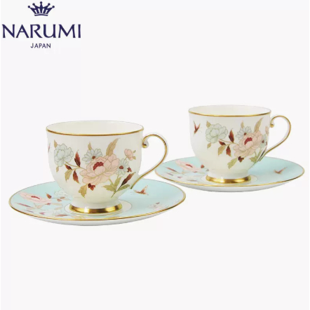 Japan NARUMI Narumi Mirei series coffee cup bone China exquisite high appearance level afternoon tea home gift box