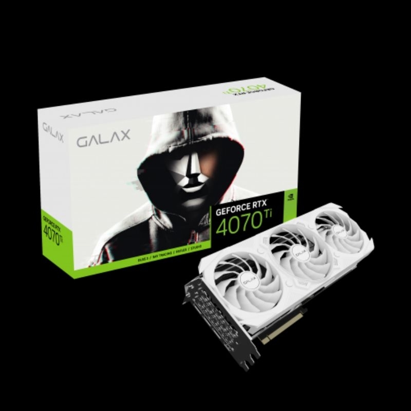 GALAX GeForce RTX™ 4070 Ti EX Gamer สีขาว 1 คลิก OC12GB GDDR6X 192 บิต DP*3/HDMI 2.1/DLSS 3มือ1ประกั