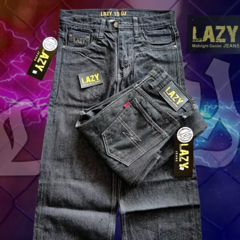 กางเกงยีนส์ Lazy 15ออนซ์ แท้💯 แถมป้ายทุกตัว