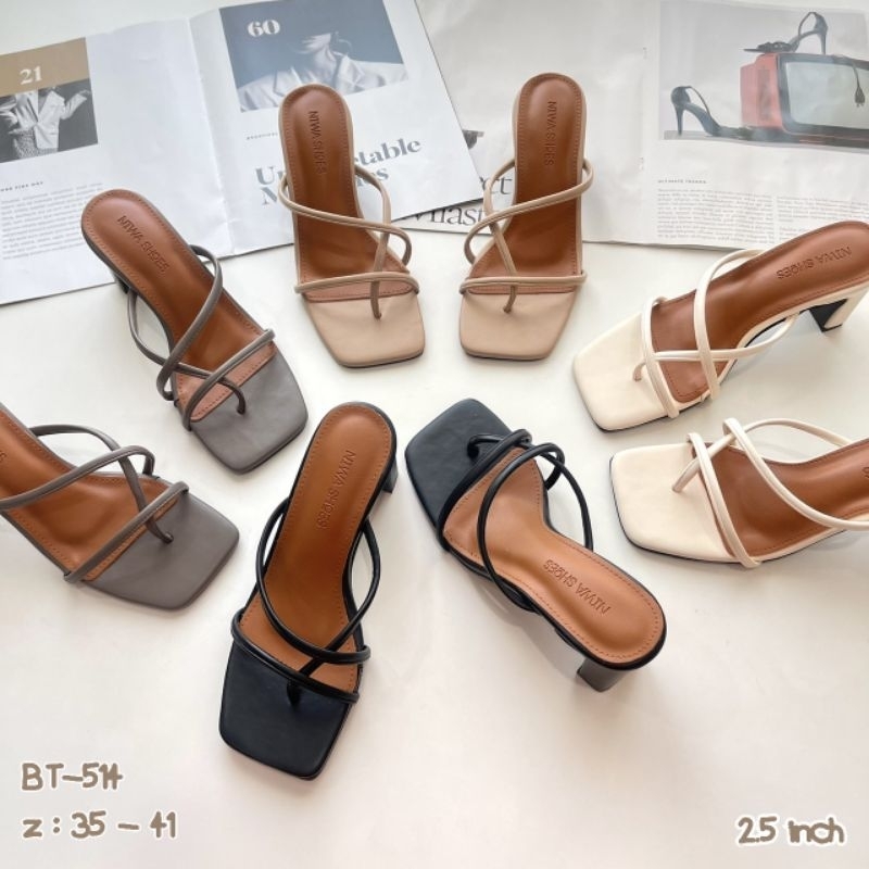 Niwa shoes รองเท้าส้นสูง รหัสสินค้า BT-514 รองเท้า Maxi แซ่บๆ