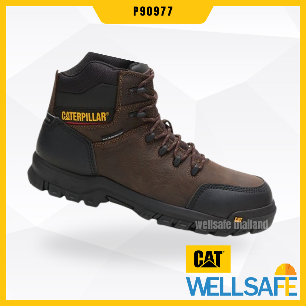CATERPILLAR รองเท้าเซฟตี้ CAT หัว composite Resorption กันไฟฟ้า กันน้ำ P90977