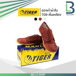 รองเท้าผ้าใบ นักเรียน ฟุตซอล Tiger (ไทเกอร์) รหัส TG9 (พื้นเหลือง) TG205 (พื้นเขียว)